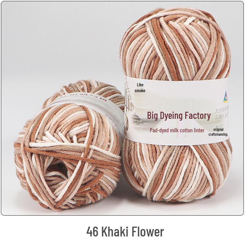 5-Ply Medium-Thick Milk Cotton Yarn for Scarves, Blankets & Knitting