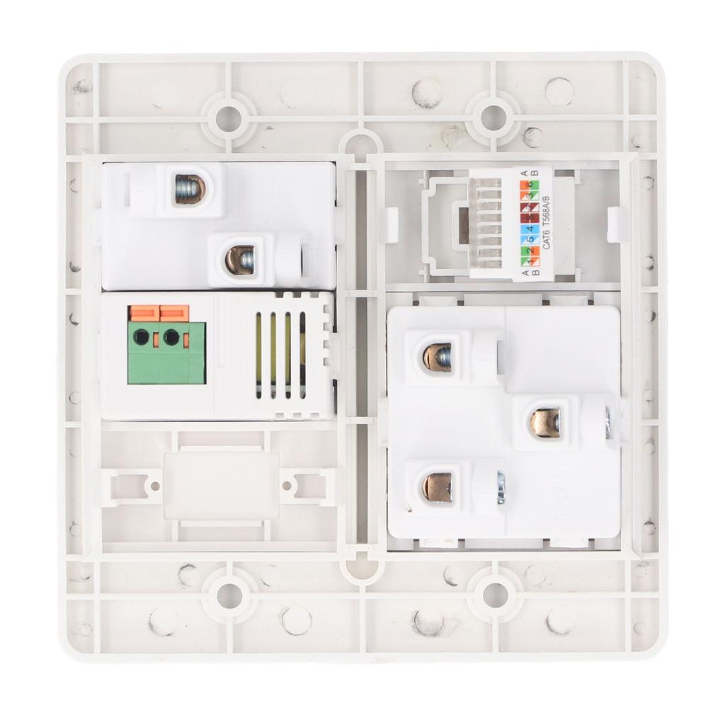 Floor Outlet Black Stainless Steel 16A 3 Prong Universal 2 Holes USB and Computer Port Recessed Floo