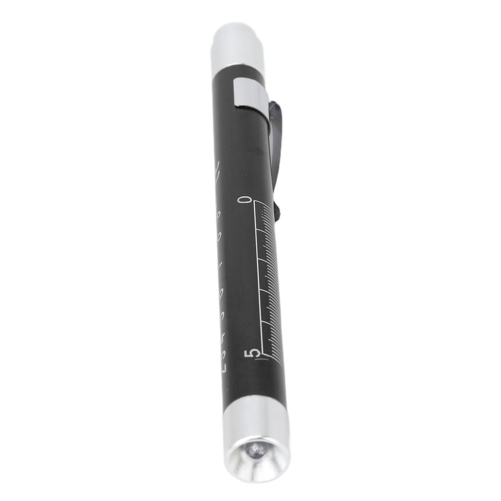 LED Penlight Yellow Lighting Concave Head Aluminum Alloy Medical Pen Light with Pupil Gauge