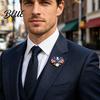 Veterans Day Pin Bald Eagle Brooch for Men And Women