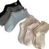 Embroidered Bowlace Ankle Socks for Children, Mid-length Stockings, Suitable for Spring and Summer, Made of Pure Cotton, Versatile for Ballet Style.