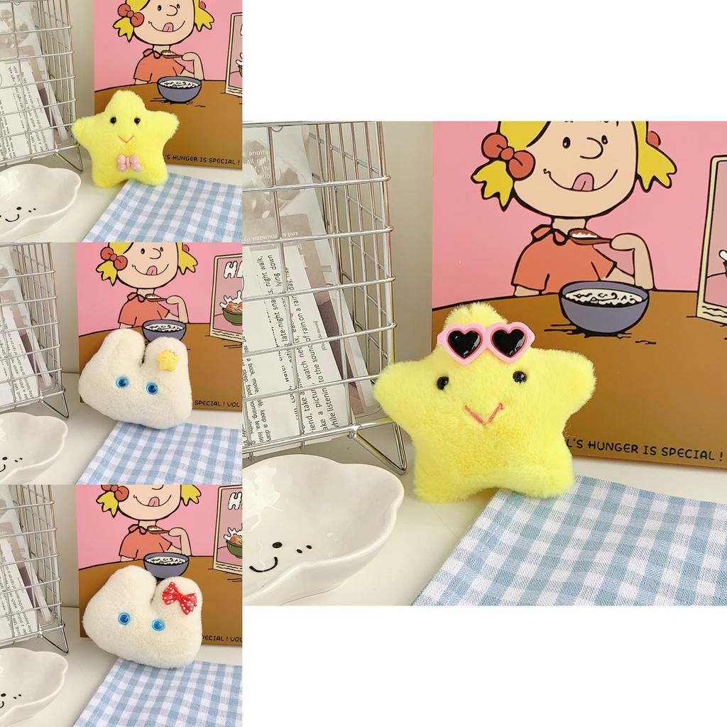 Soft Star Bunny Keychain Plush Adorable Rabbit Toy Backpack Accessories