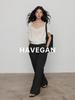 2026 New High-Waist Drape Linen Women's Wide-Leg Floor-Length Pants
