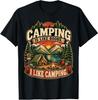 Camping Is Like Boobs Funny Campfire Camper Mens Womens T-Shirt