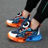 Middle-aged and older children's running shoes, breathable mesh shoes, boys' sports shoes 2025 summer rotating buckle classmate sports shoes