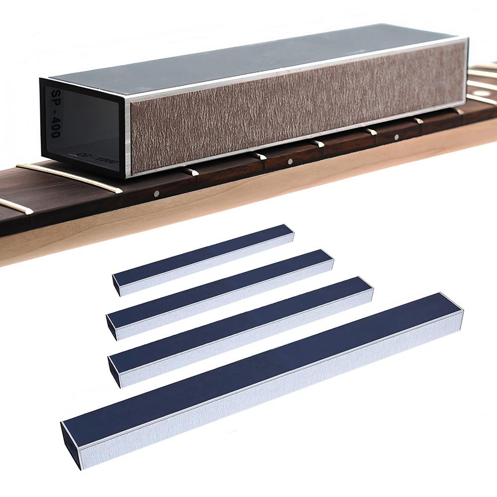 Guitar Fret Leveling Beam with Sandpapers Pro Luthier Repair Tool Bass Guitar Leveler for Guitar Repair Polishing & Maintenan