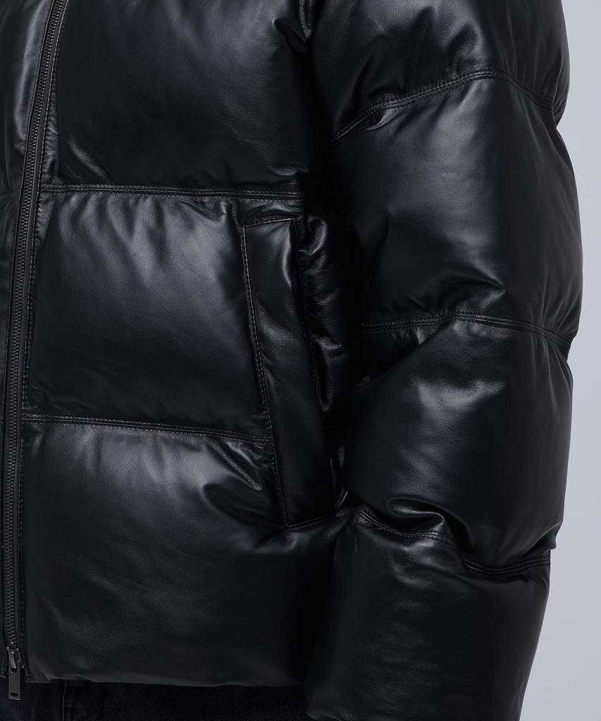 Musinsa Standard Lambskin Down Puffer Short Padded Jacket [Black]