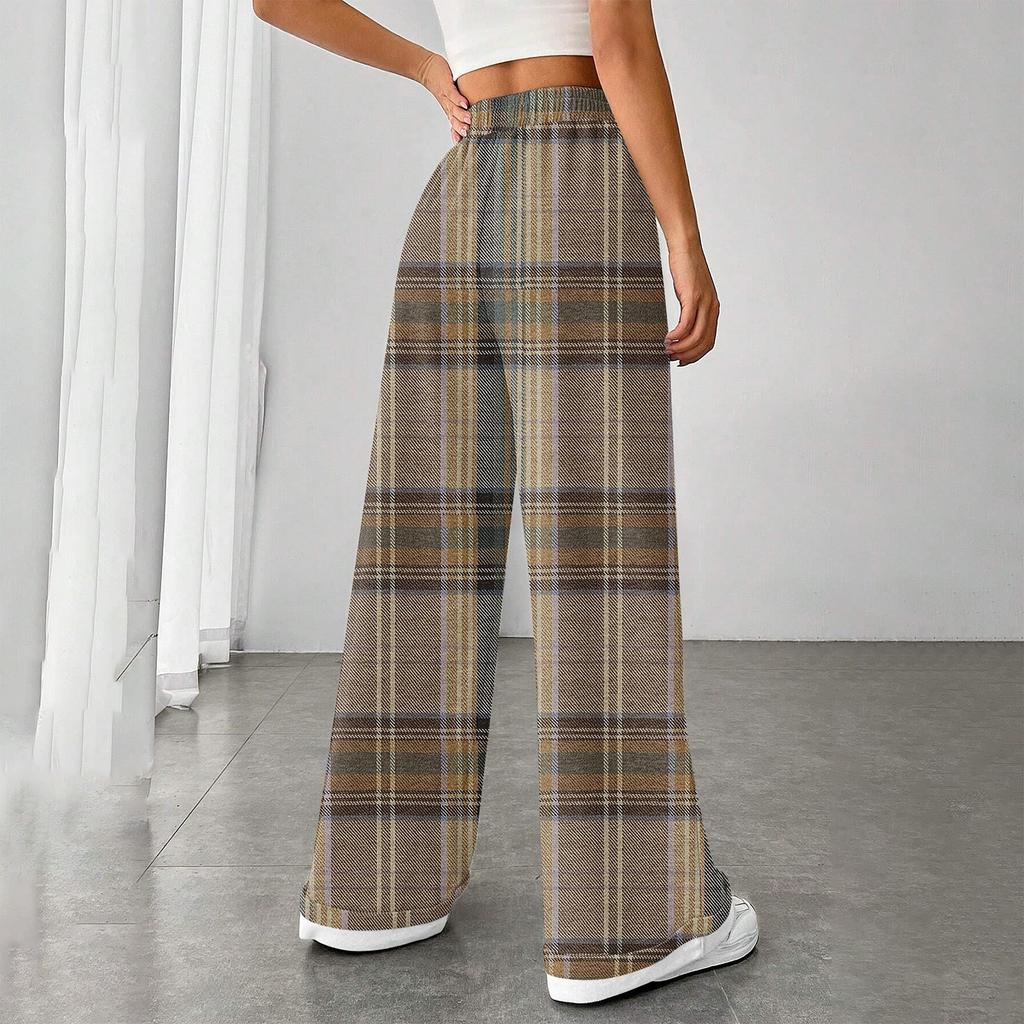 Moda dama snur cu talie inchisa imprimeu ocazional pantaloni sport Pantaloni casual