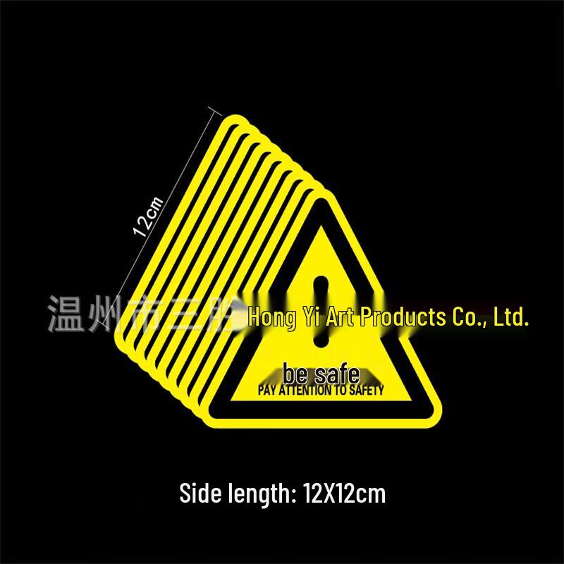 WEZHO Triangular Electrical Hazard Warning Sticker
