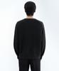 MUSINSA STANDARD [Victoria Wool] Minimal Ribbed Crew Neck Knit [Dark Gray]
