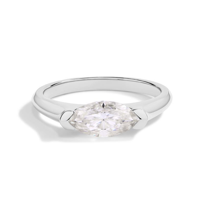 TK Bestseller Horse Eye Cut Zircon Ring: Gold-Plated Copper Couple Rings
