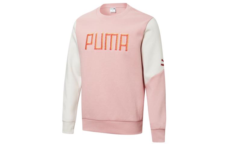 PUMA Sweatshirts Unisex Wedding Pink Crew Neck Moderate Regular 532180-14 XL