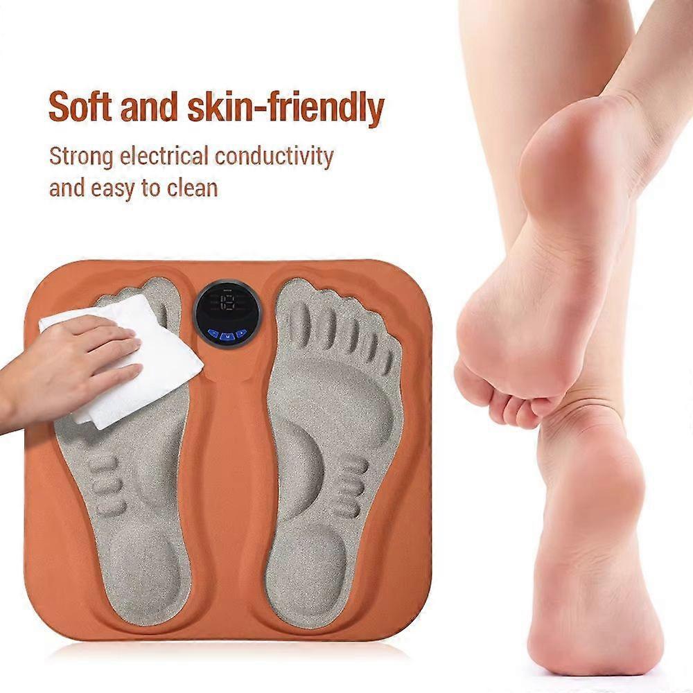 3D Slimme EMS Voetmassager Mat Met Afstandsbediening, Opvouwbare Spierstimulatie Massage Mat Verbetert Bloedcirculatie Ontspant Voeten Vormgevend