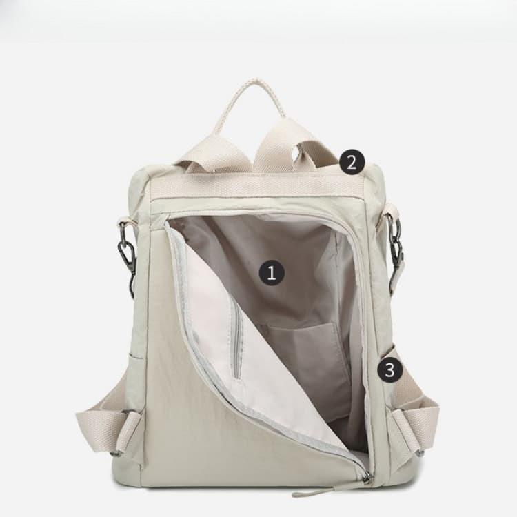 Simple Nylon Backpack Shoulder Handbag