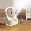 Přenosný mini osobní odpařovací chladič vzduchu se 3 rychlostmi LED světlem velkokapacitní nádržka na vodu osobní stolní klimatizační ventilátor