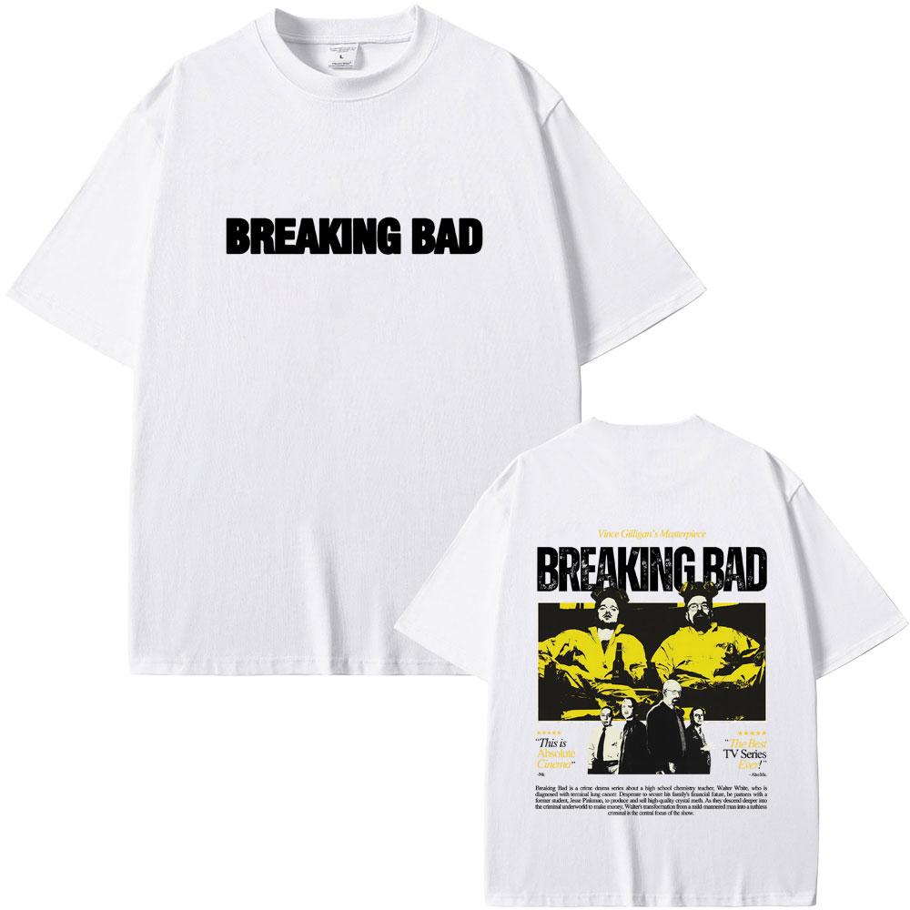 Heisenberg TV Breaking Bad Graphic T Shirts Better Call Saul Print Tshirt Unisex Women Casual Soft Cotton Oversized Crewneck Tees