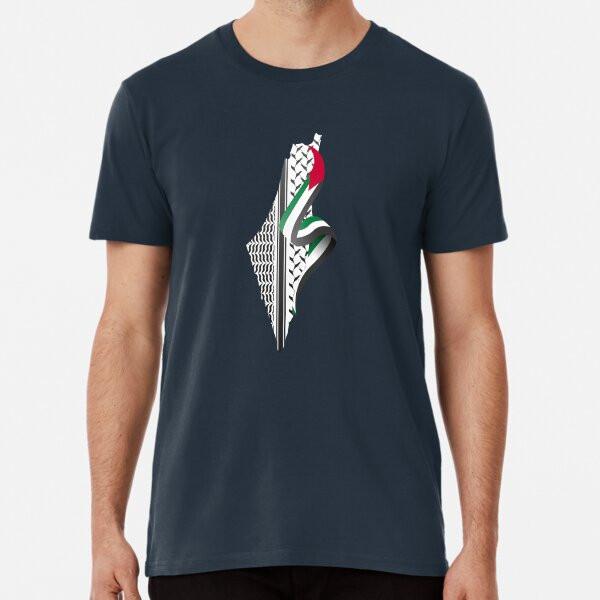Palestinian Keffiyeh | Palestine Map Pattern S To 5XL Made In the AU/USA T-Shirt