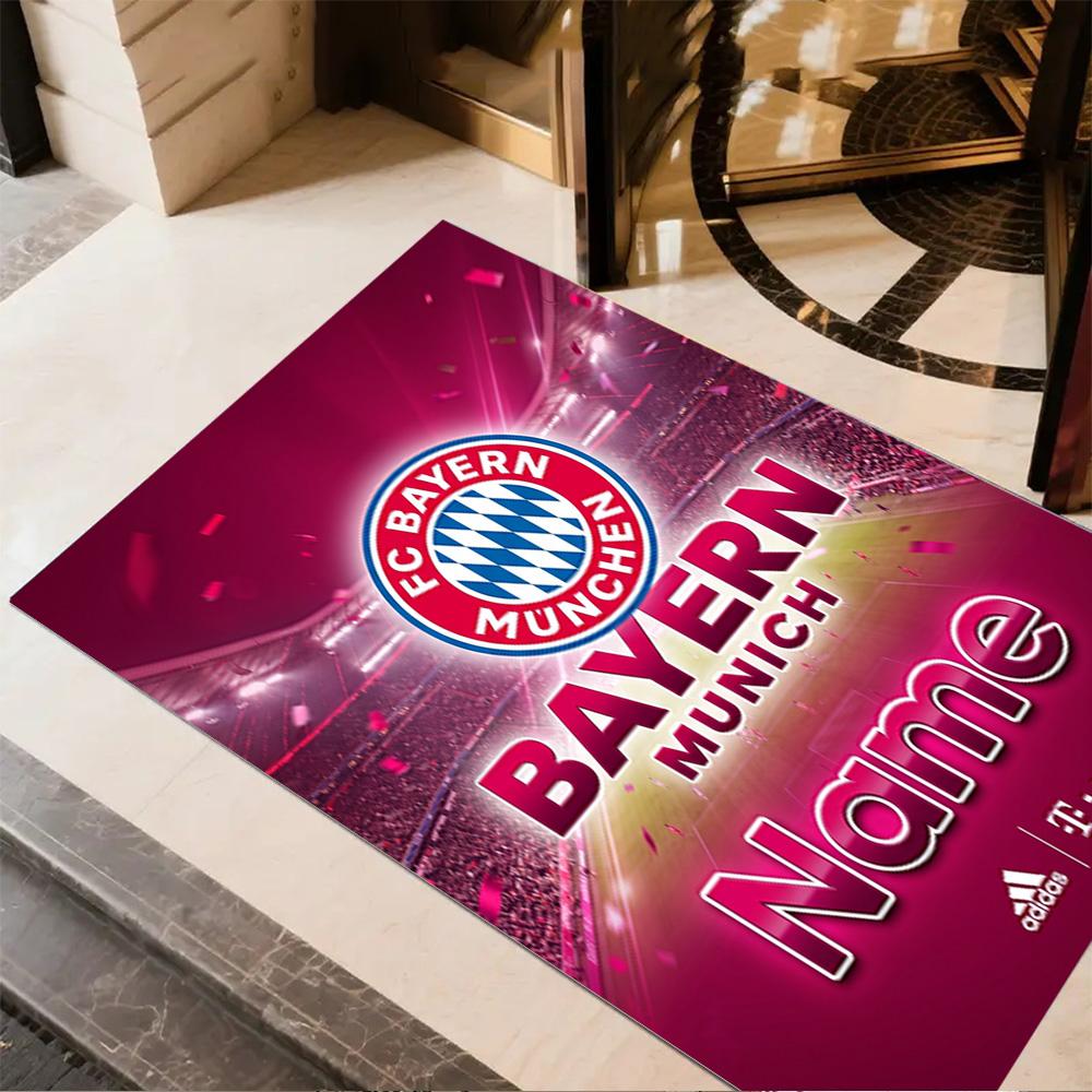 Bayern Munich Fan Gear Floor Rug Office Rug Suitable for Living Rooms Dormitory Kitchen Bedrooms Anti-slip Rug Decorate Offices Spiritual Gift
