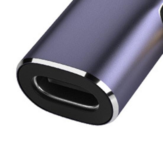 Type-C'den Type-C'ye Adaptör Dik Açı 40Gbps USB 4.0 100W 5A Dizüstü Bilgisayar USB C Erkekten USB C Dişiye Dönüştürücü Telefon Aksesuarları
