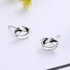 Personalized Retro Knotted Stud Earrings Inc Trendy Men'S And Women'S Old Knotted Earrings Fashion Accessories