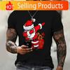 TShirts for Christmas 3D Santa Claus Print T Shirt for Unisex Casual Short Sleeve Tee Shirts Fashion ONeck Top Oversized TShirt