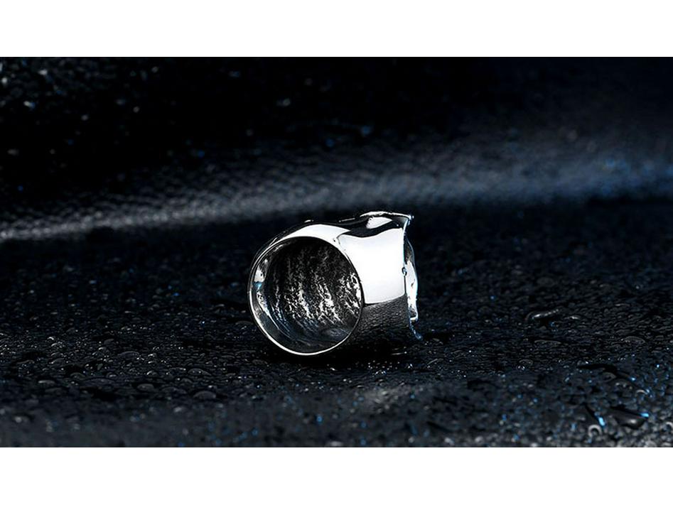 Titanium Steel Men's Domineering Punk Skull Ring