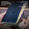 A5 Ruled Journal Notebook Soft Cover PU Leather Ideal for and Business with Elastic Pen and Bookmark Dingbats - - - Work, Travel, - Pocket, Closure,