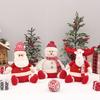 Cross-border Christmas Explosions Standing Retractable Santa Claus Snowman Elk Deer Fabric Doll Doll