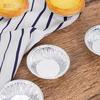 100 Pcs Egg Tart Cup Cake Mold Disposable Tin Foil Egg Tart Tray Aluminum Foil Egg Tart Bottom Tray