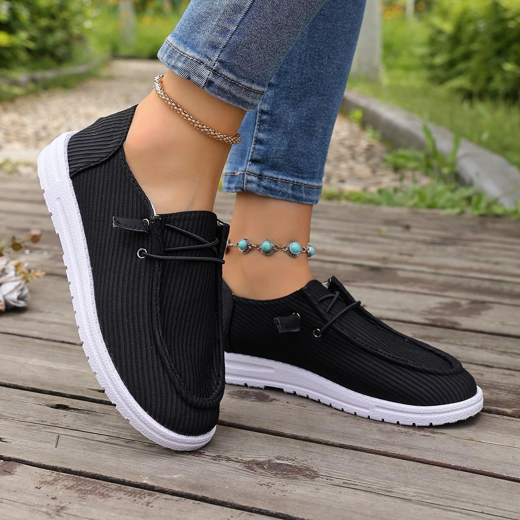 Plus-size Breathable Casual Shoes, Flat-soled Single Shoes, Women's Shoes