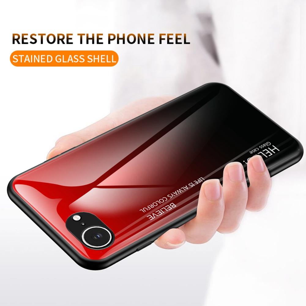 

For iPhone 16e Case Anti-Scratch Tempered Glass+PC+TPU Phone Cover White