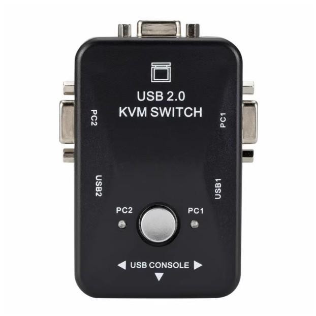 2-in-1 VGA Switch, HD Keyboard Mouse Sharing Converter