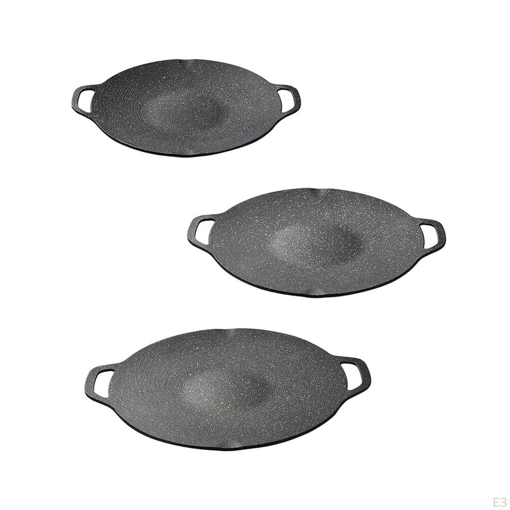 Korean , Frying Pan, Steak, Meat, Grill Plate, Plate for Picnics, Roasting, Roasting