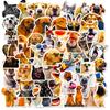 50 Dog Stickers Pass Cute Hand-Painted Dog Graffiti Stickers Decorate Guitar Notebook Luggage