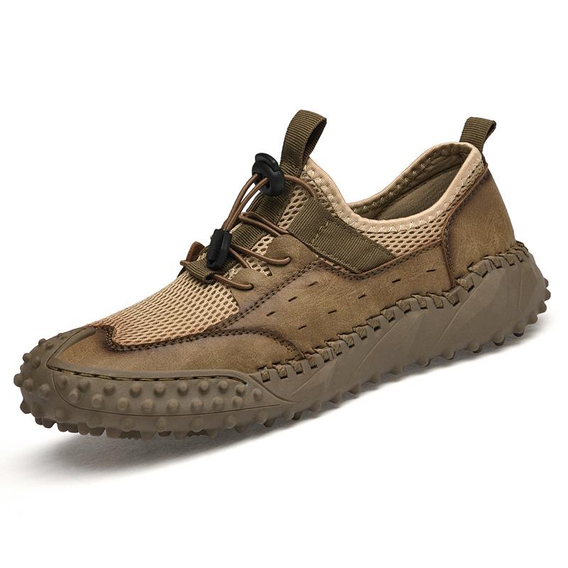 

Men s shoes 2025 summer new mesh breathable tooling shoes outdoor light sports leisure work mountaineering labor insurance shoes 46 хакі
