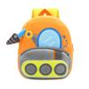 Plush Cartoon Excavator Backpack 2-4 Years Old Kids Small School Bag Kids Engineering Backpack