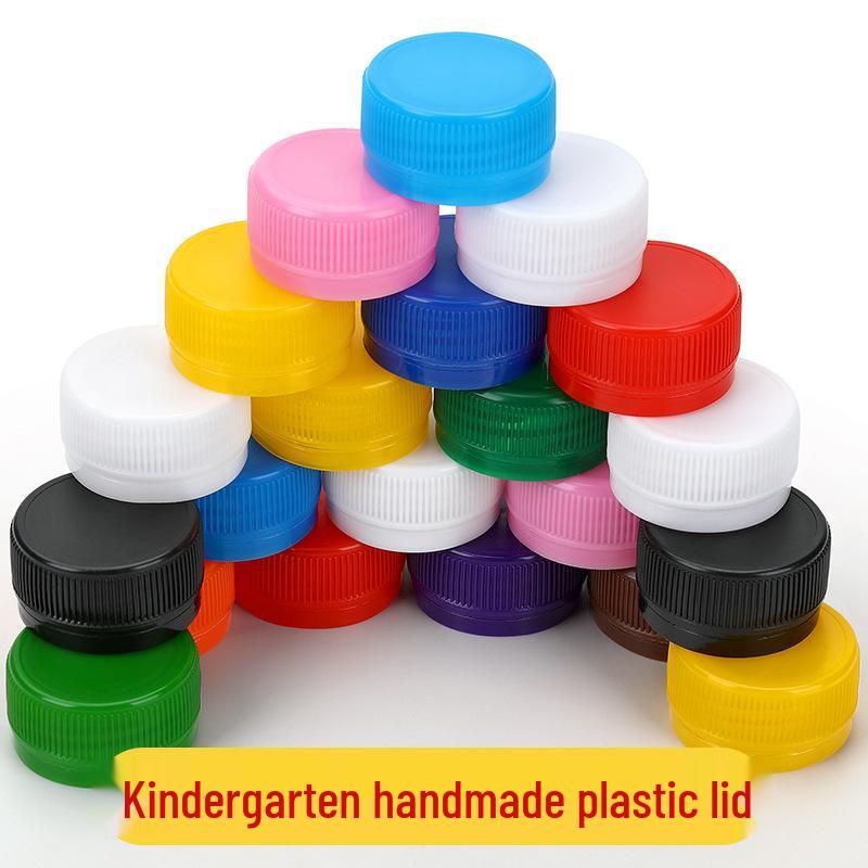 Colored Plastic Bottle Caps for DIY Creative Puzzles & Crafts