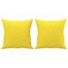 Vidaxl 2-Osobowa Sofa Z Poduszkami, Jasnożółta, 140 Cm, Tkanina