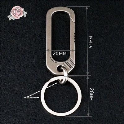ABWR-4X Titanium Buckle Keychain Titanium Alloy Creative Simplicity Buckles Camping Accessories Outdoor Pocket Tool
