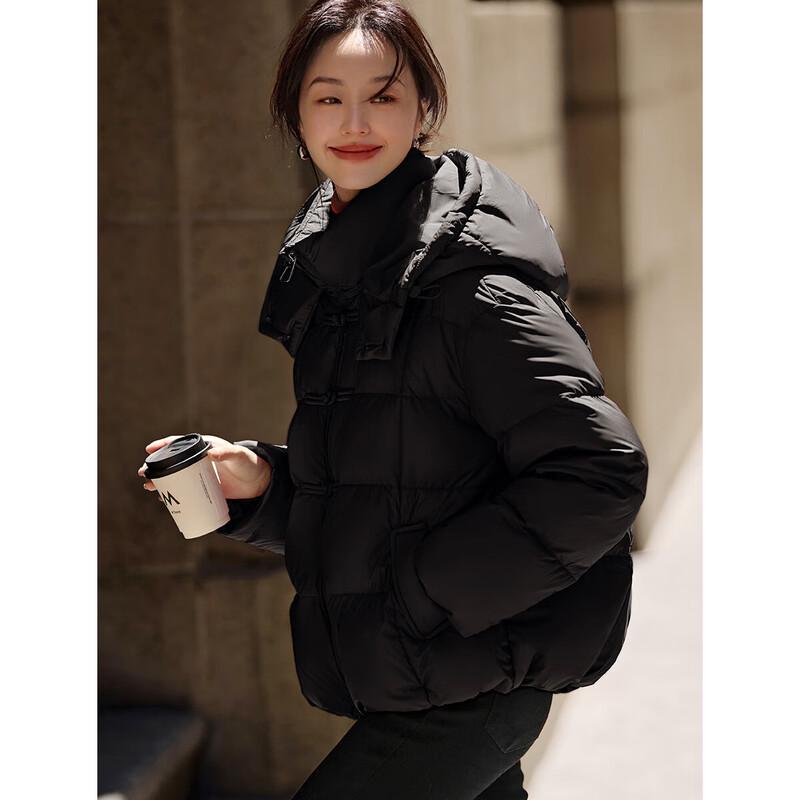 

Mohanyimei Стильная Универсальная Пуховая Куртка с Капюшоном L