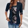 Two Contrasting Color Spliced T-shirts for Spring Summer Vacation Loose Short Sleeved Top Shirt