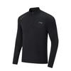 Li Ning Solid Color Stand Collar Versatile Casual Long Sleeve T-Shirt Men Tops ATLW133-3