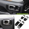 Door Handle Trim Cover For Jeep Wrangler JL 4-door 2018-2026 Grab Handle Bowl Decoration Carbon Fiber Car Interior Accessories