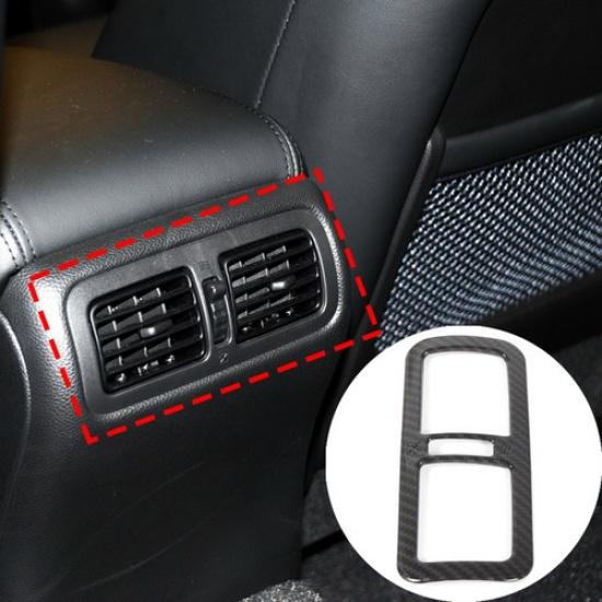 ABS Carbon Fiber Rear Air Outlet Vent Trim Cover For Infiniti G-Series 2009-13