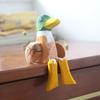 Mini Green-headed Duck Statue Handmade Desktop Ornament Wooden Duck Figure  Tabletop Display