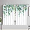 Watercolour Leaves Hummingbird Curtains Living Room Bedroom Home Decor Curtains Floral Polyester Shower Curtain with Hooks