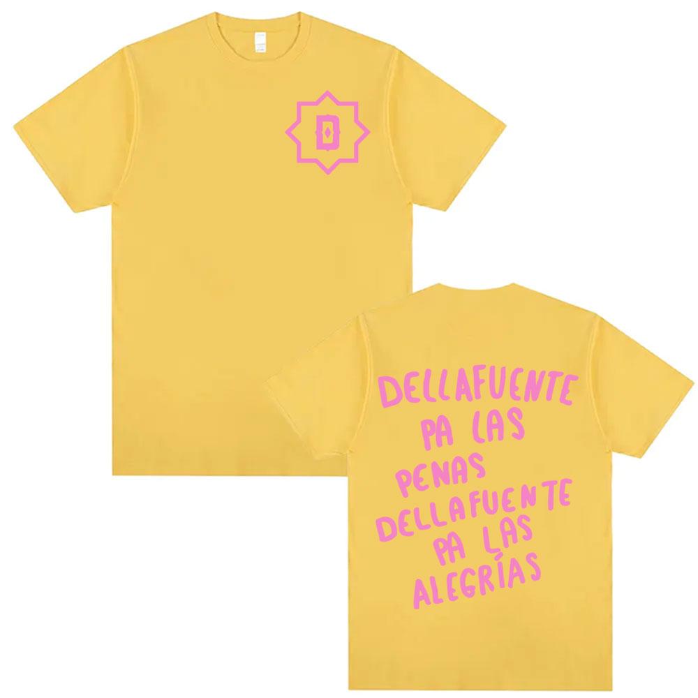 Rapper Dellafuente Für die Sorgen Dellafuente Für die Freuden Grafische T-Shirts Herren Damenbekleidung Hip-Hop-Mode Baumwoll-T-Shirt