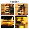 Cada Japanese Sushi HouseBricks Shop LED Japanese Steamed Bun House Building Blocks Summer Cafe Cada Toy Street View Series Set