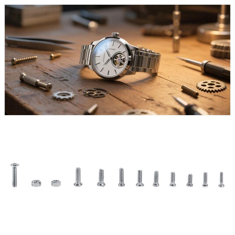 Mini Screws for Accuracy Devices Fasteners Assortment Kit Compact Kit for Watch Repair Small Screws Nuts Fasteners