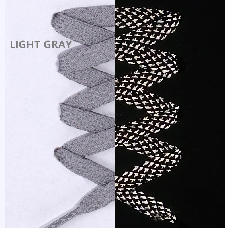 1 para odblaskowych sznurowadeł płaskie sznurowadła do sneakersów kolorowe odblaskowe sznurowadła świetlne sznurowadła 100/120/140/160CM sznurki